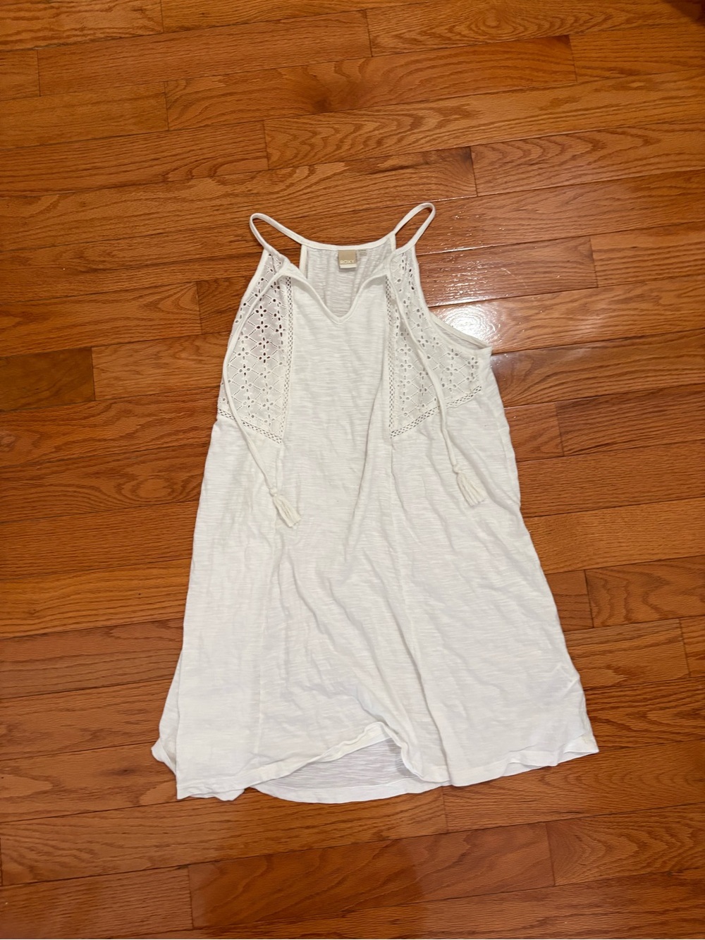 Roxy white Cotton Dress or CoverUp. XL